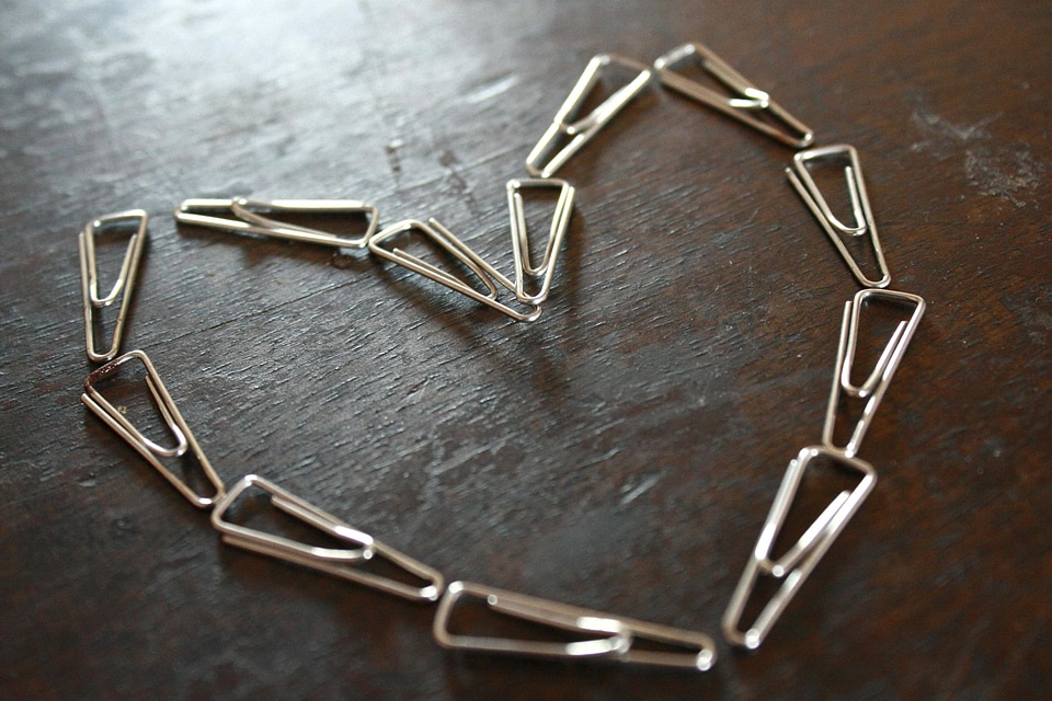 Fastener heart love