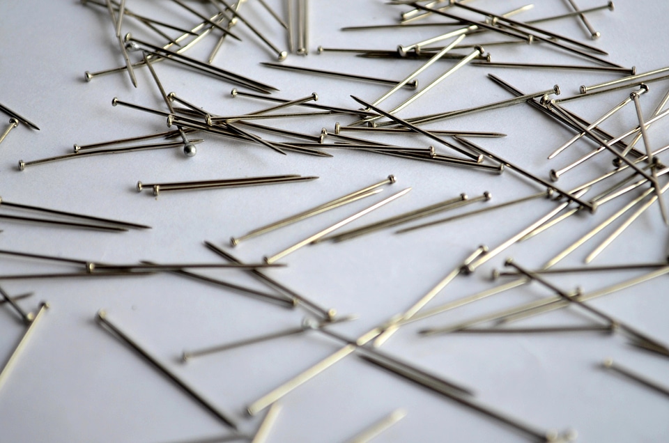 Black fastener metal