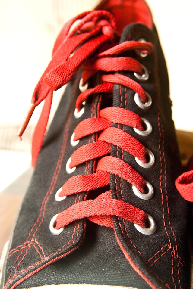 Black fashion footwear