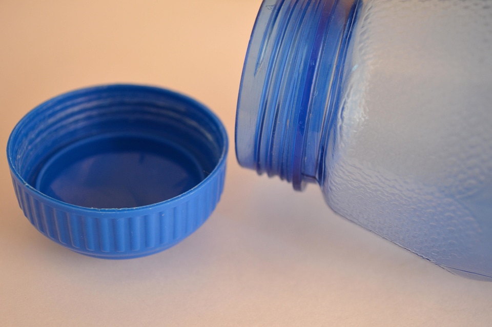 Blue bottle material