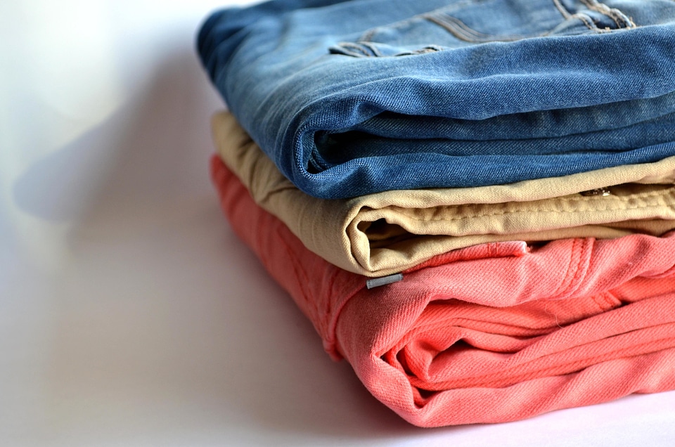 Blue cloth colorful