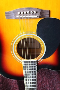 Acoustic colorful guitar