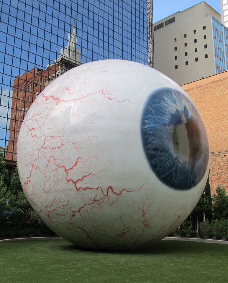 Sculpture eyeball huge