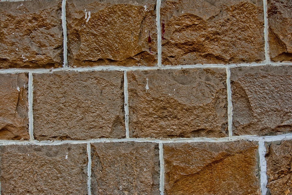 Brick brown concrete
