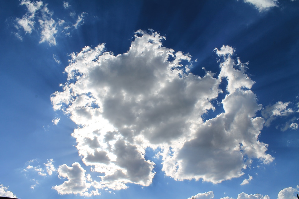 Blue sky sunlight