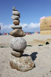 Stability stone tower stacked photo