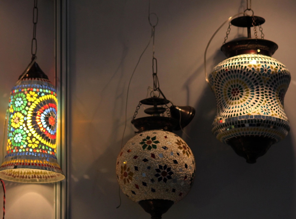 Colorful darkness decoration