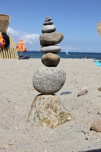 Stability stone tower stacked photo