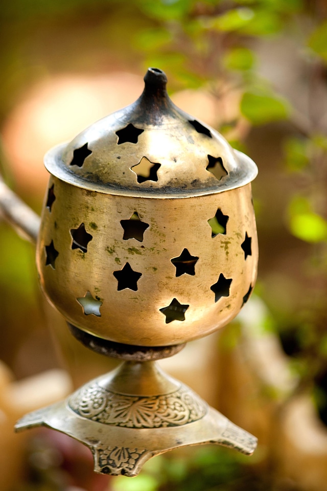 Antique candle candlelight
