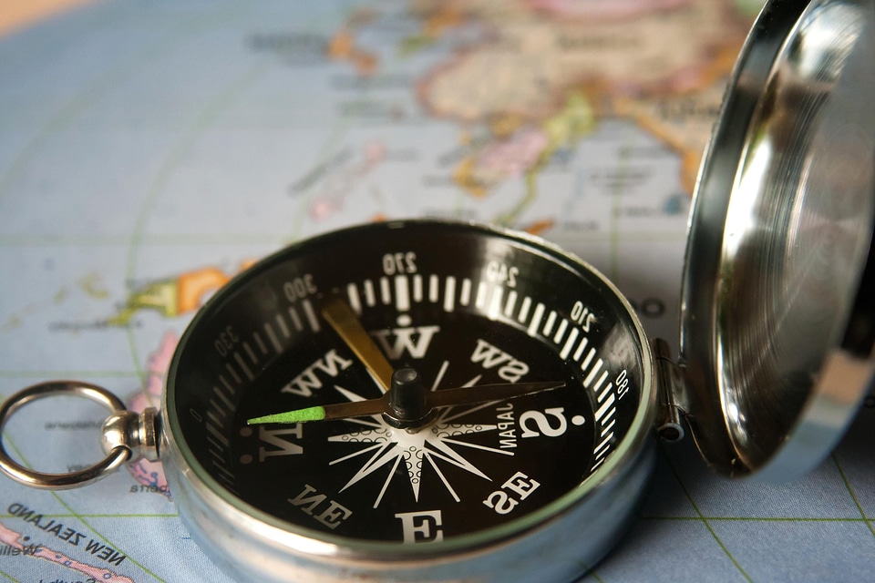 Compass device direction