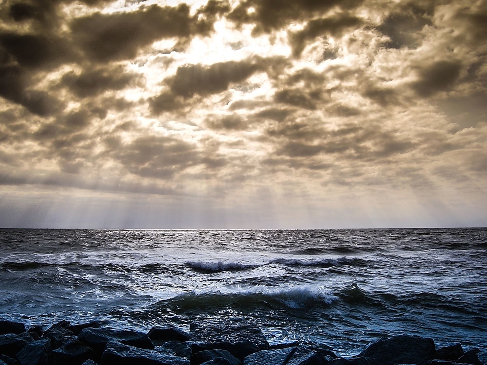 Beach cloud clouds photo