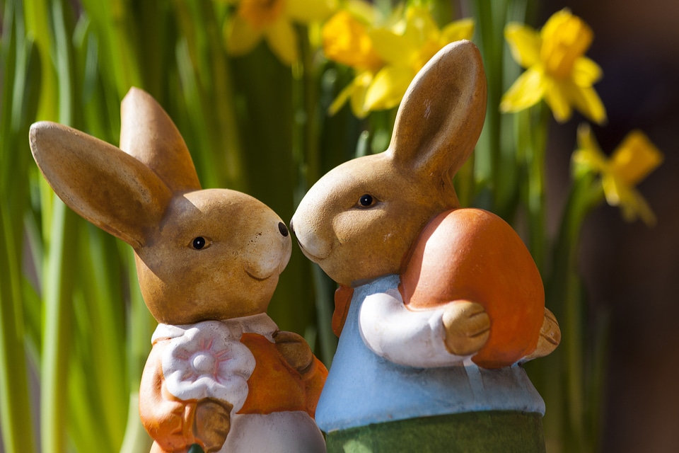 Bunny couple osterhasen few figures