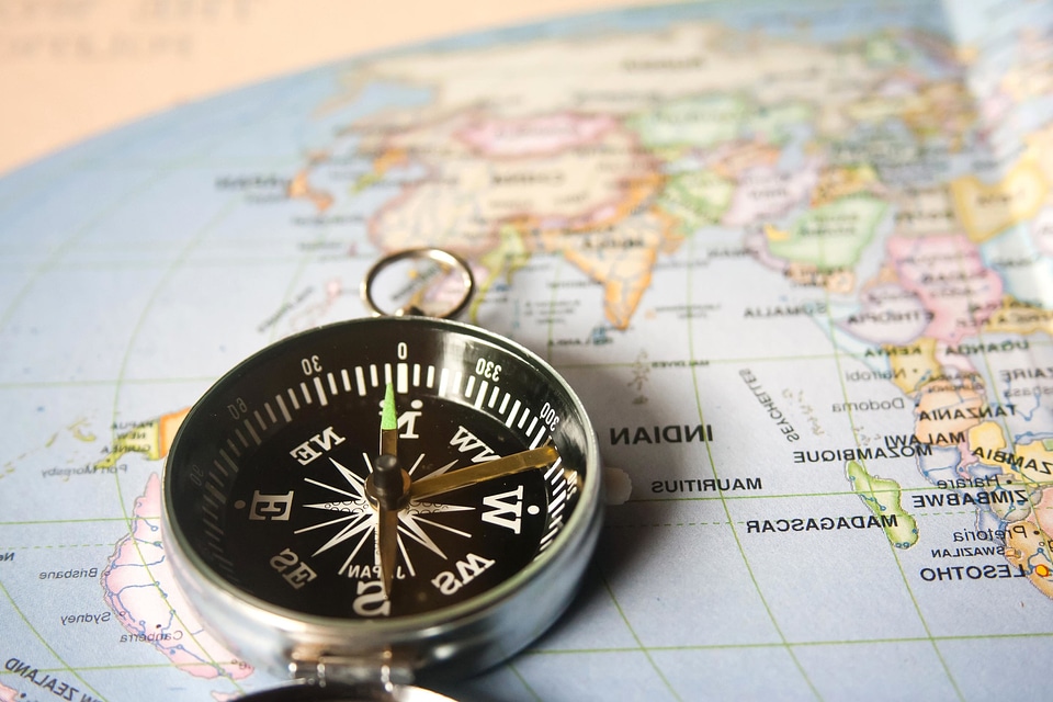 Compass east northeast instrument