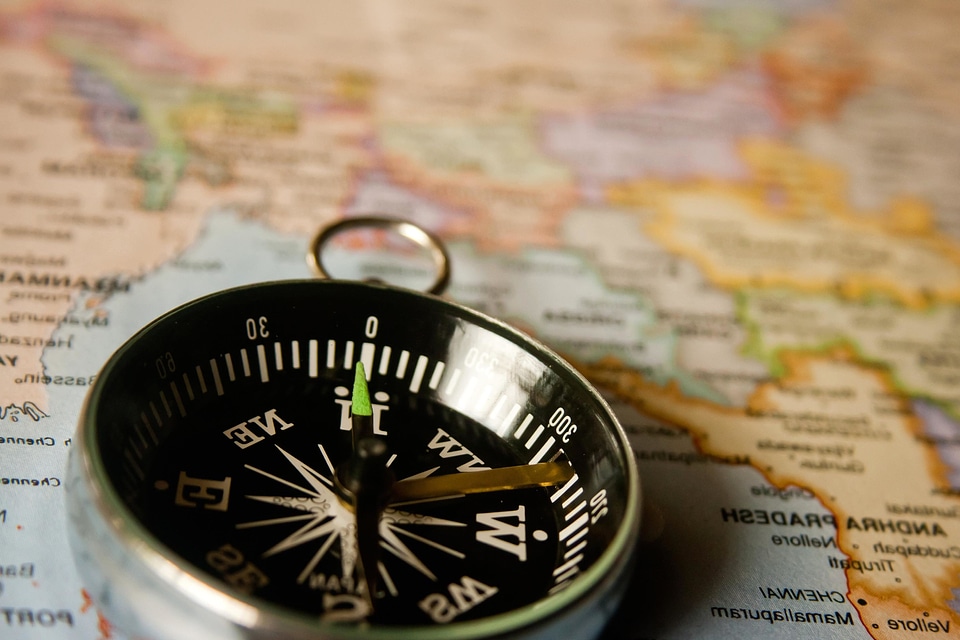Compass device east