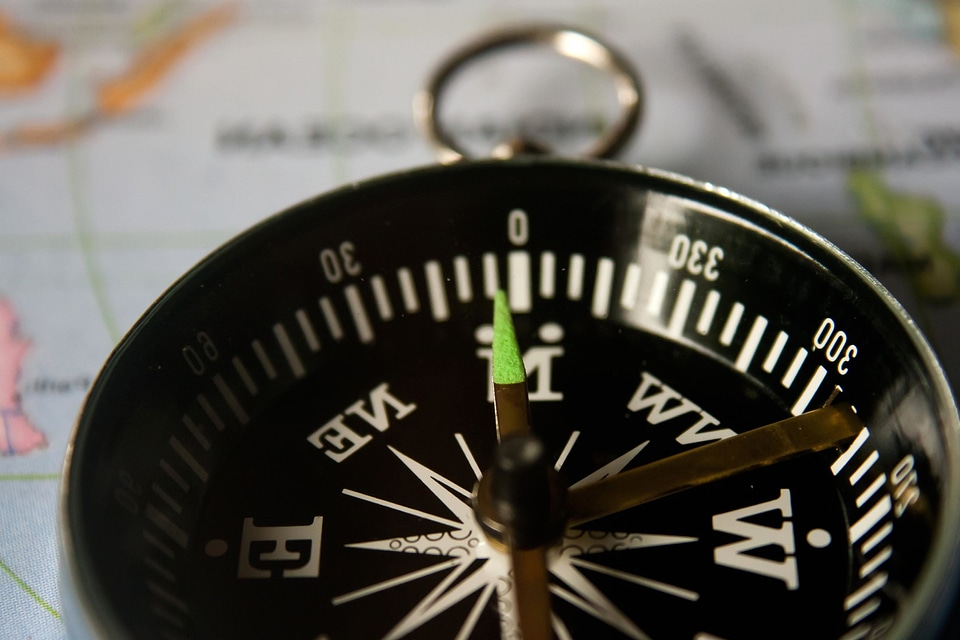 Compass device east
