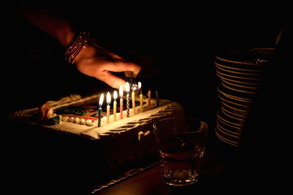 Birthday cake celebration