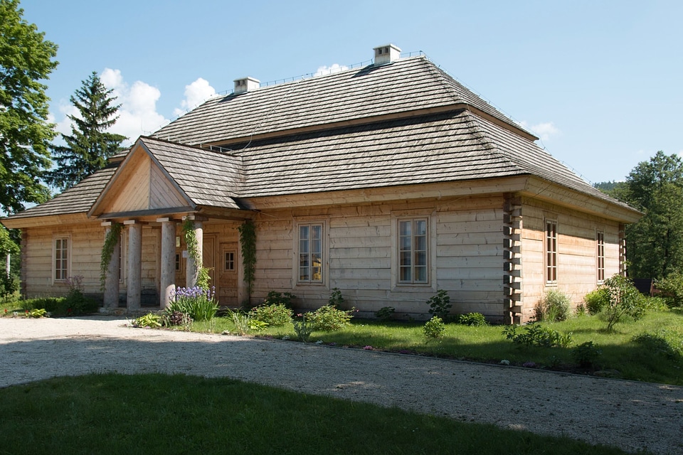 Architecture backyard building