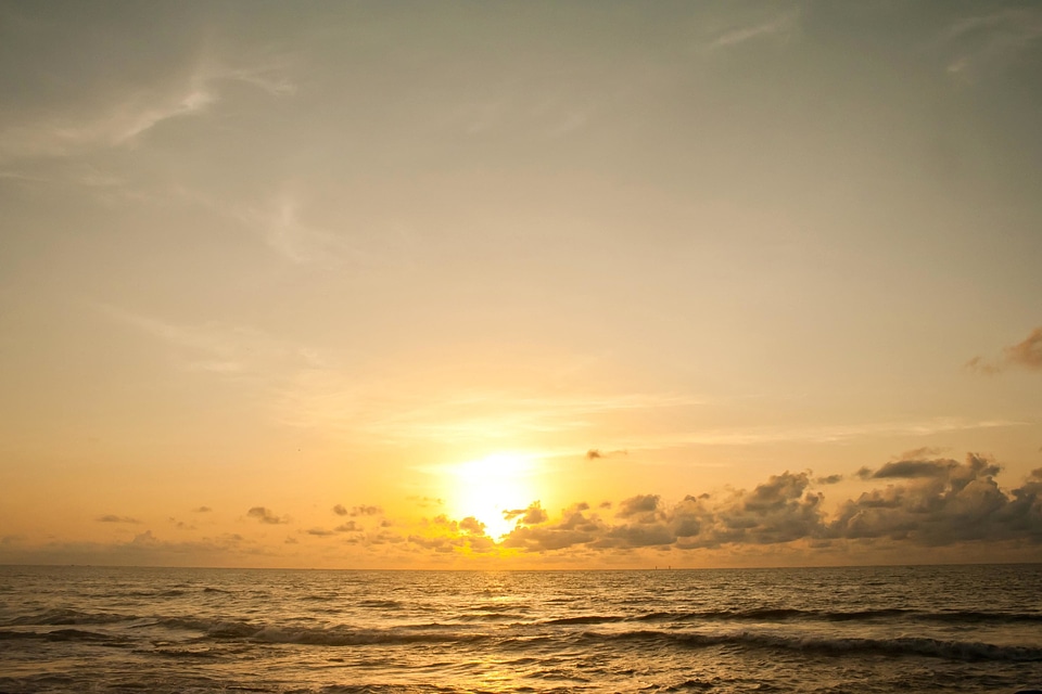 Atmosphere dusk landscape
