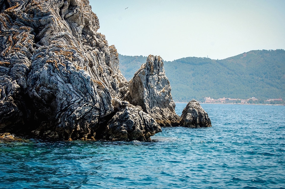 Beach cliff coast