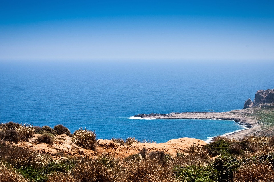 Beach coast horizon photo