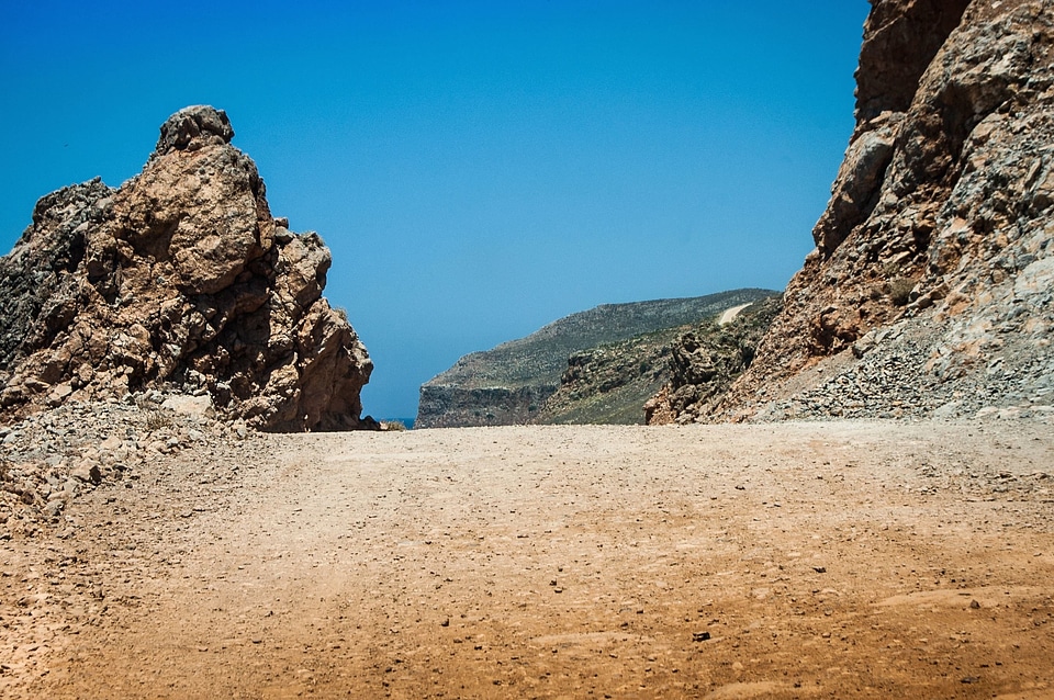 Access Road canyon cliff