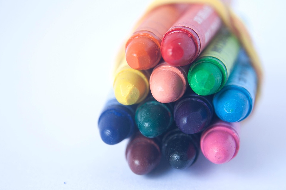 Color colorful crayon