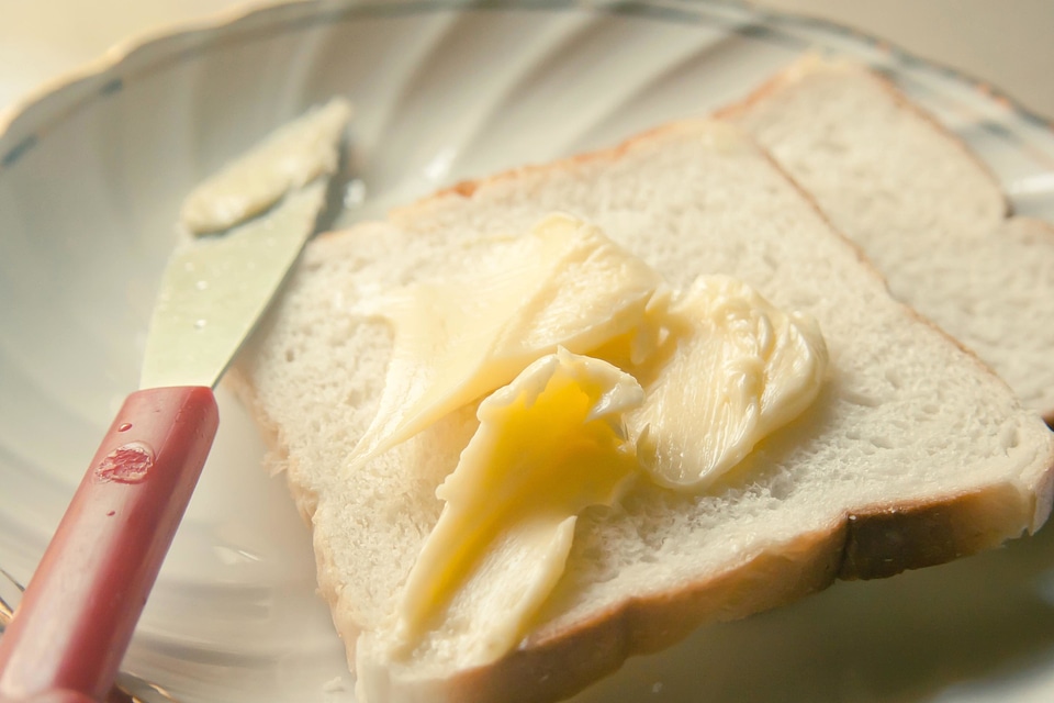 Breakfast butter cheese