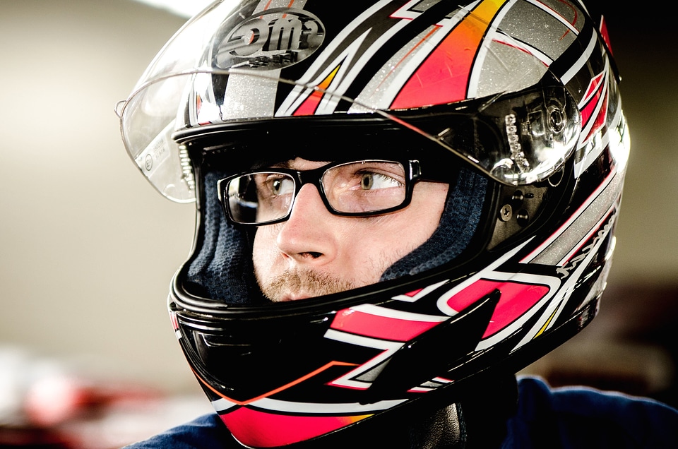 Face glasses helmet