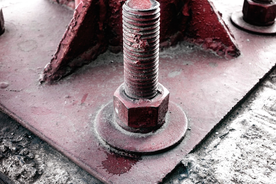 Concrete iron metal