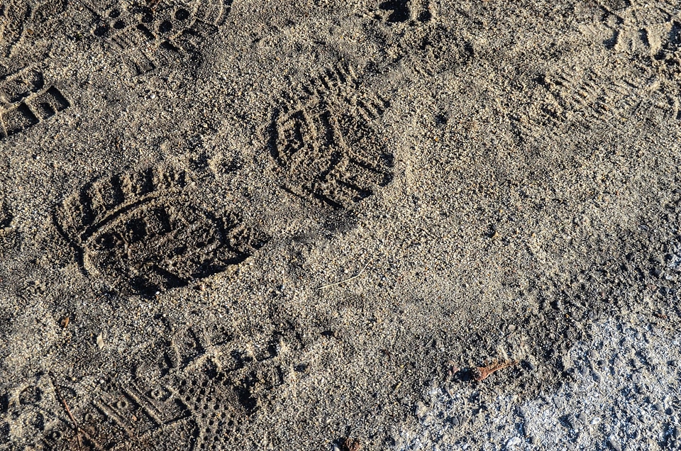 Footwear sand texture