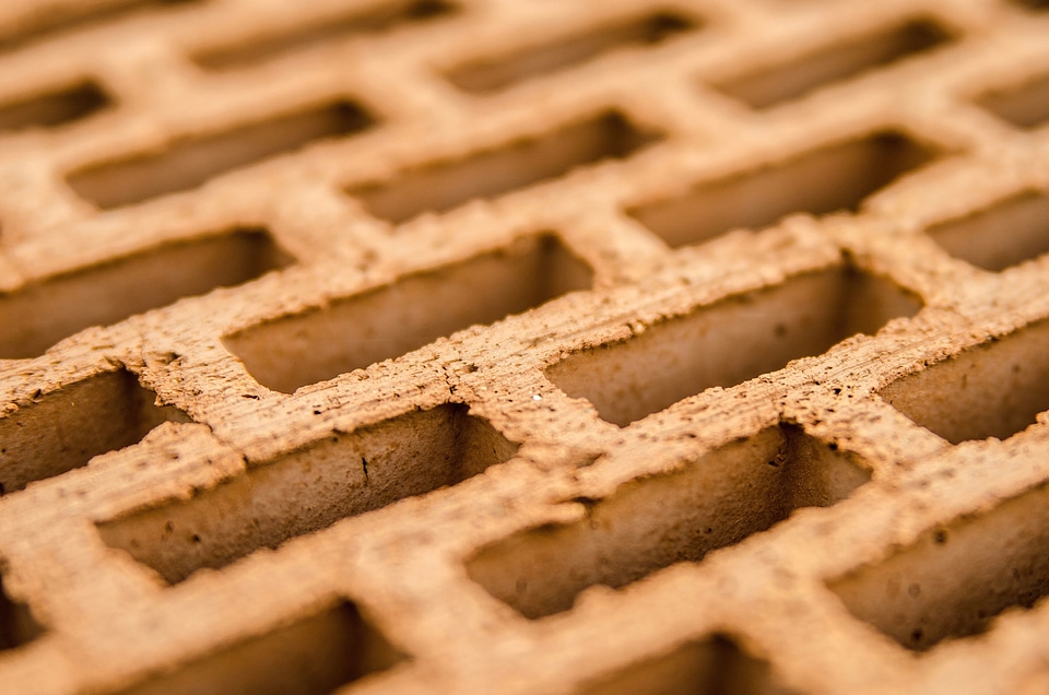Architecture brick brown