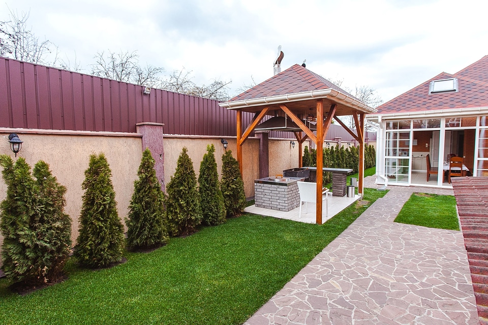Architecture backyard exterior