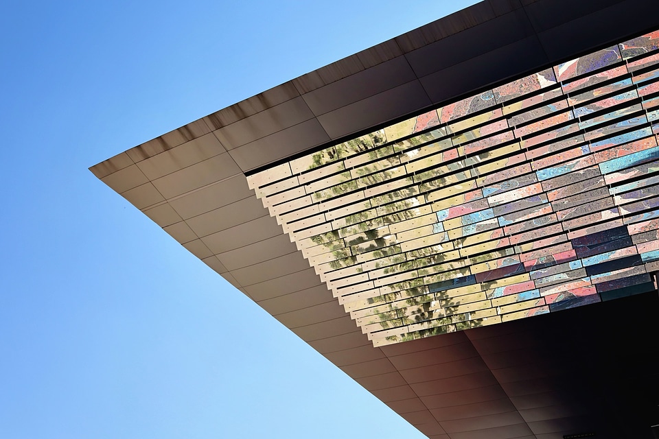 Architecture blue sky building