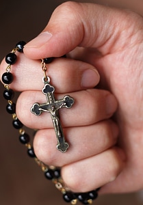 Christian cross hand