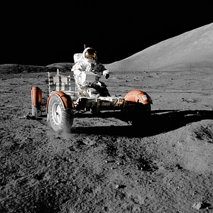 Moon buggy moon rover apollo 17