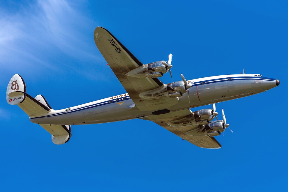 Aircraft airplane blue sky