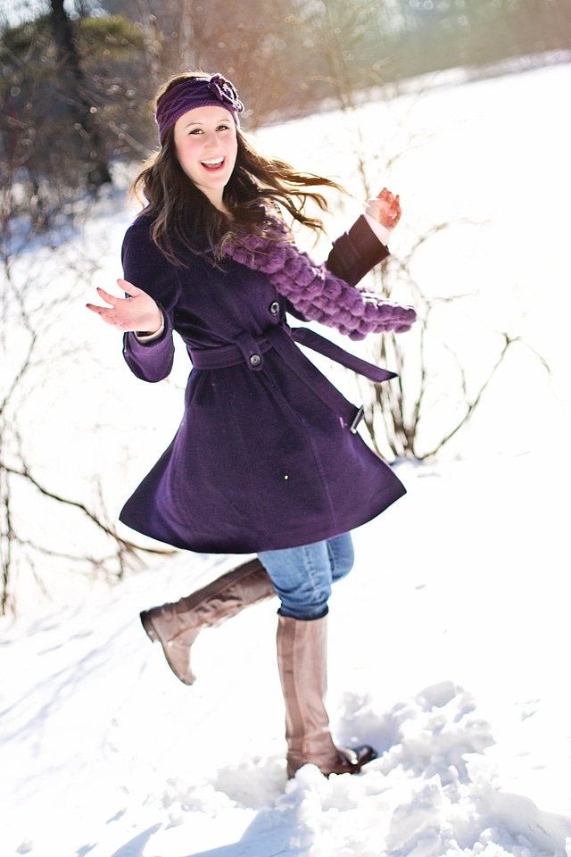 Winter female girl