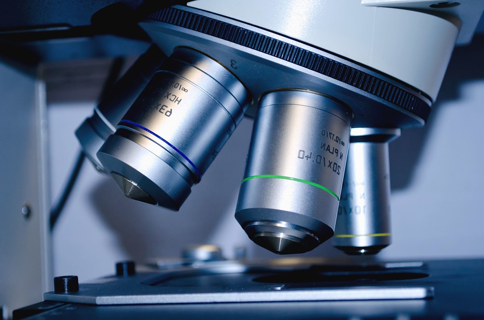 Biology equipment lens