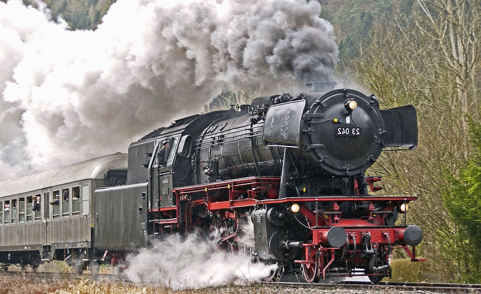 Attraction beautiful photo locomotive