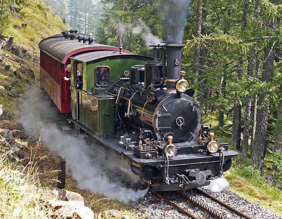 Forest landscape locomotive