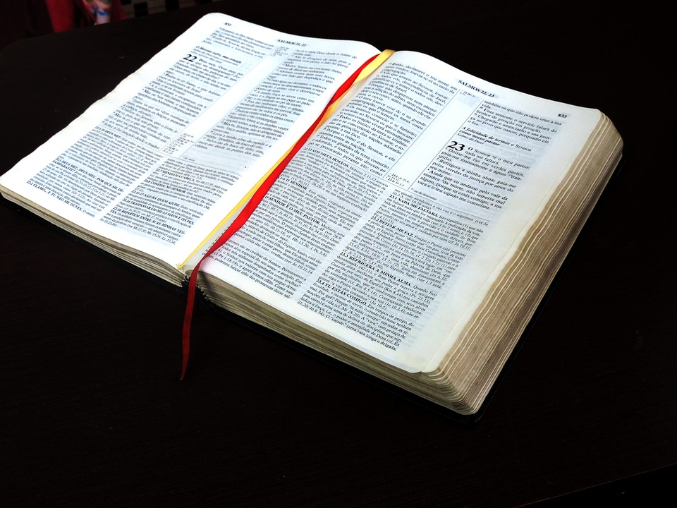 Open bible psalms 23