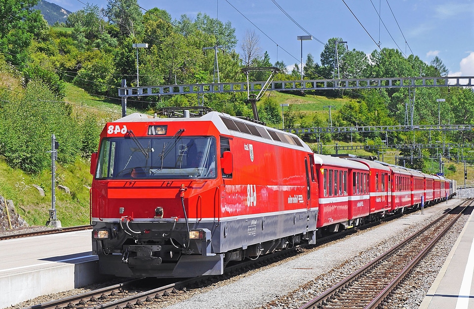 Landscape locomotive mountain