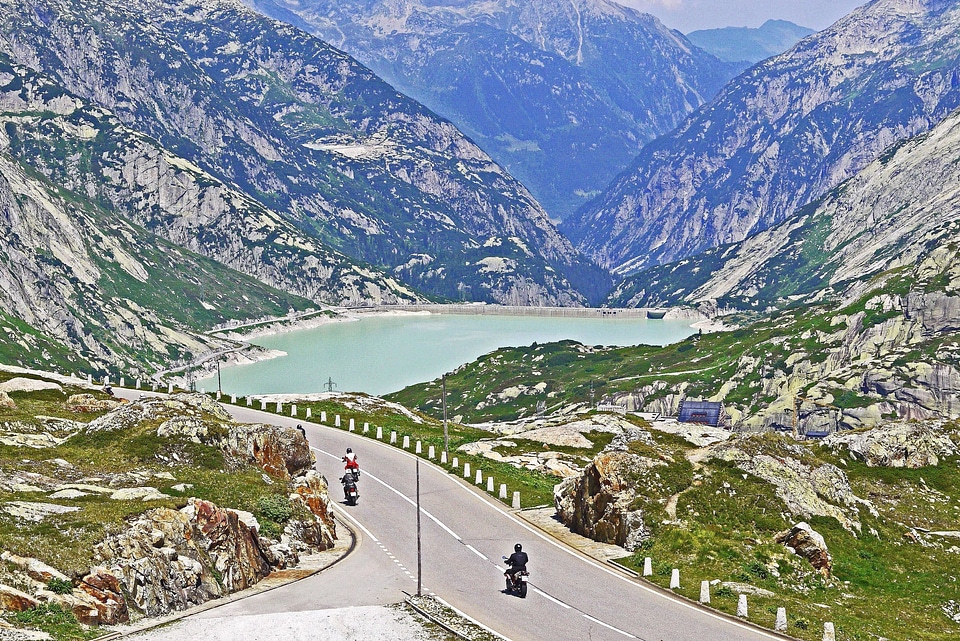 Asphalt landscape mountain