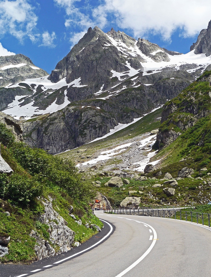 Asphalt landscape mountain