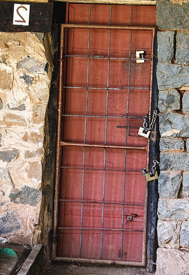 Brick door lock