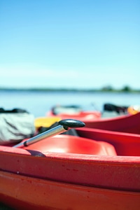 Beach boat canoe photo