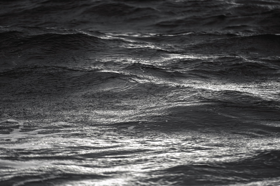 Monochrome reflection sea