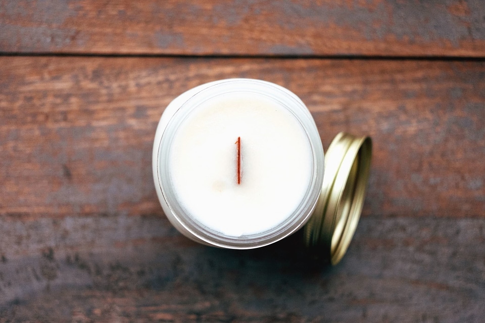 Board boxes candle