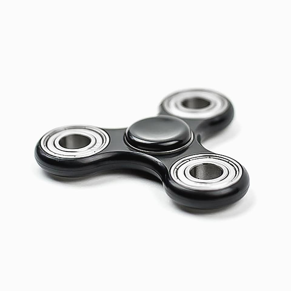 Black black and white metal
