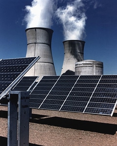 Architecture chimney electricity